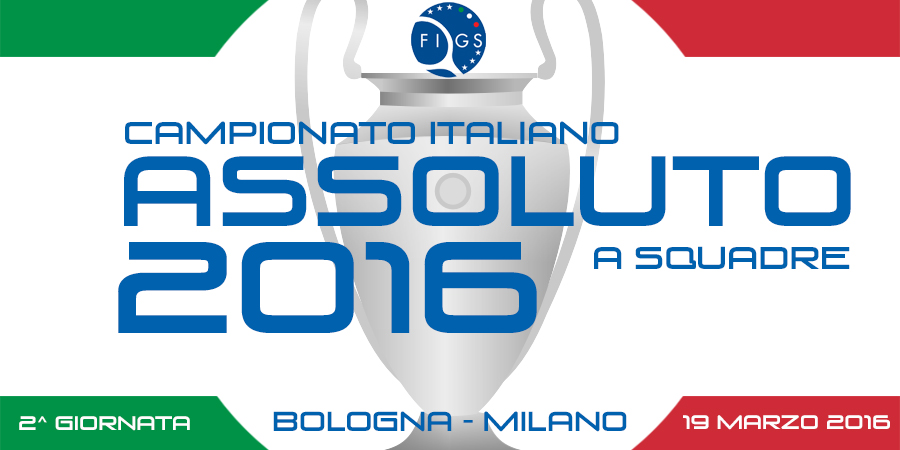 Camp. Ita. Assoluto a squadre 2016 - 2a giornata