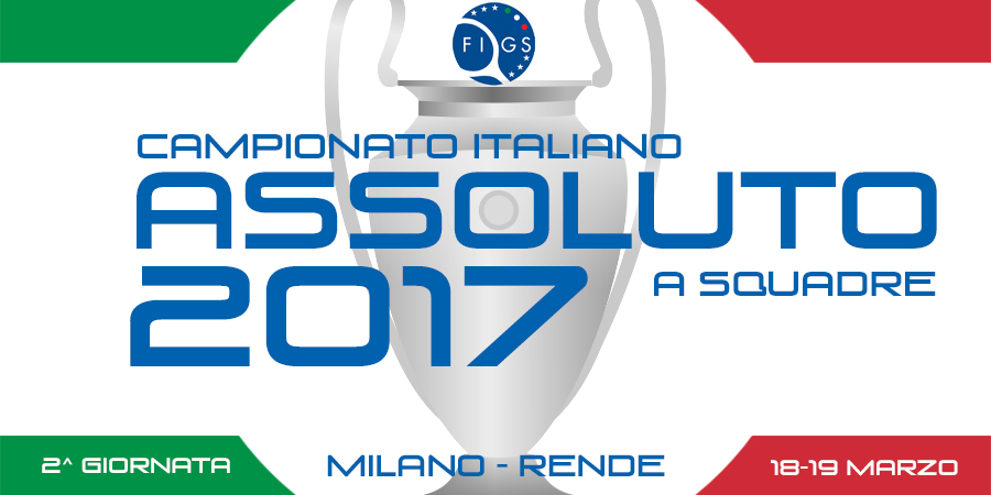 Camp. Ita. Assoluto a squadre 2017 - 2a giornata