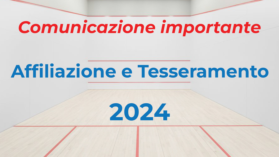 Affiliazione e Tesseramento 2024