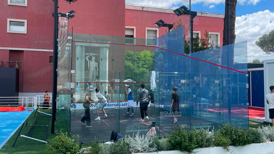 Lo Squash agli Internazionali di Tennis di Roma